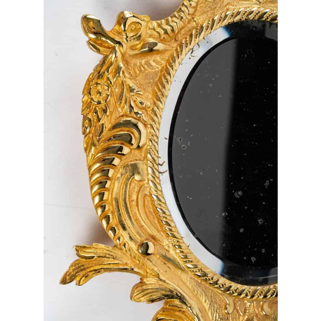 Paire de miroirs en bronze fin XIXème siècle | Biron Paire de miroirs en bronze fin XIXème siècle
