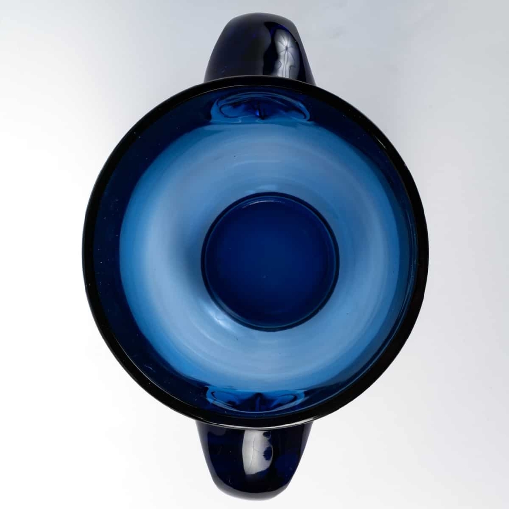 Vase « Albert » verre bleu saphir de René LALIQUE | Biron Vase "Albert" verre bleu saphir de René LALIQUE