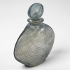 Flacon « Telline » verre blanc patiné bleu de René LALIQUE | Biron Flacon "Telline" verre blanc patiné bleu de René LALIQUE