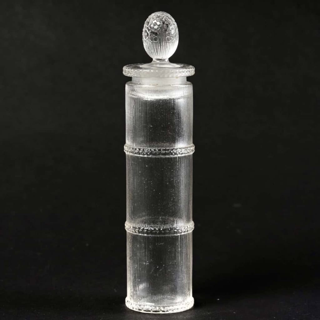 Flacon « Fleurs Vives » verre blanc de René LALIQUE pour Volnay | Biron |||||