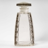 Flacon « Fleurettes » verre blanc patiné gris de René LALIQUE | Biron ||||||