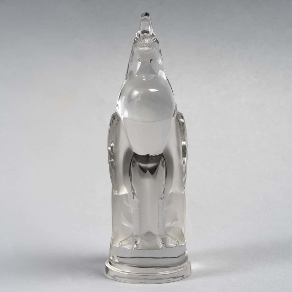 Mascotte Automobile « Coq Houdan » verre blanc de René LALIQUE | Biron Mascotte Automobile "Coq Houdan" verre blanc de René LALIQUE