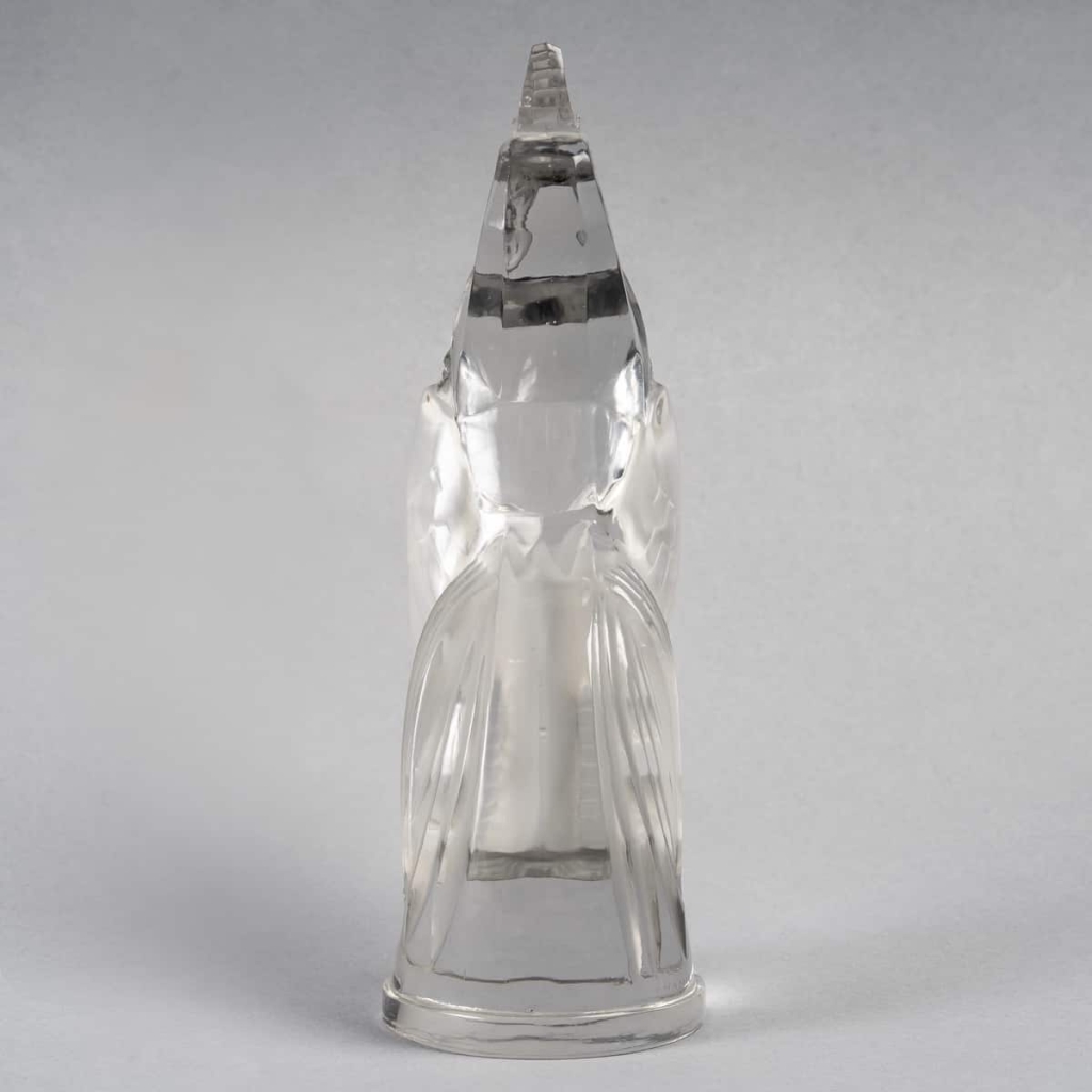 Mascotte Automobile « Coq Houdan » verre blanc de René LALIQUE | Biron Mascotte Automobile "Coq Houdan" verre blanc de René LALIQUE