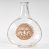 Carafe « Masques » verre blanc patiné sépia de René LALIQUE | Biron |||||||