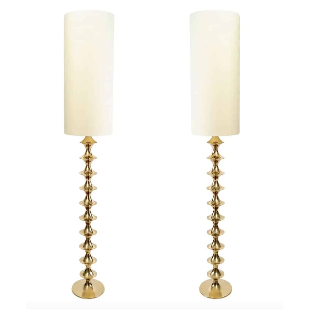 1960 Paire de lampadaires « Toupie »Suédois | Biron |||||