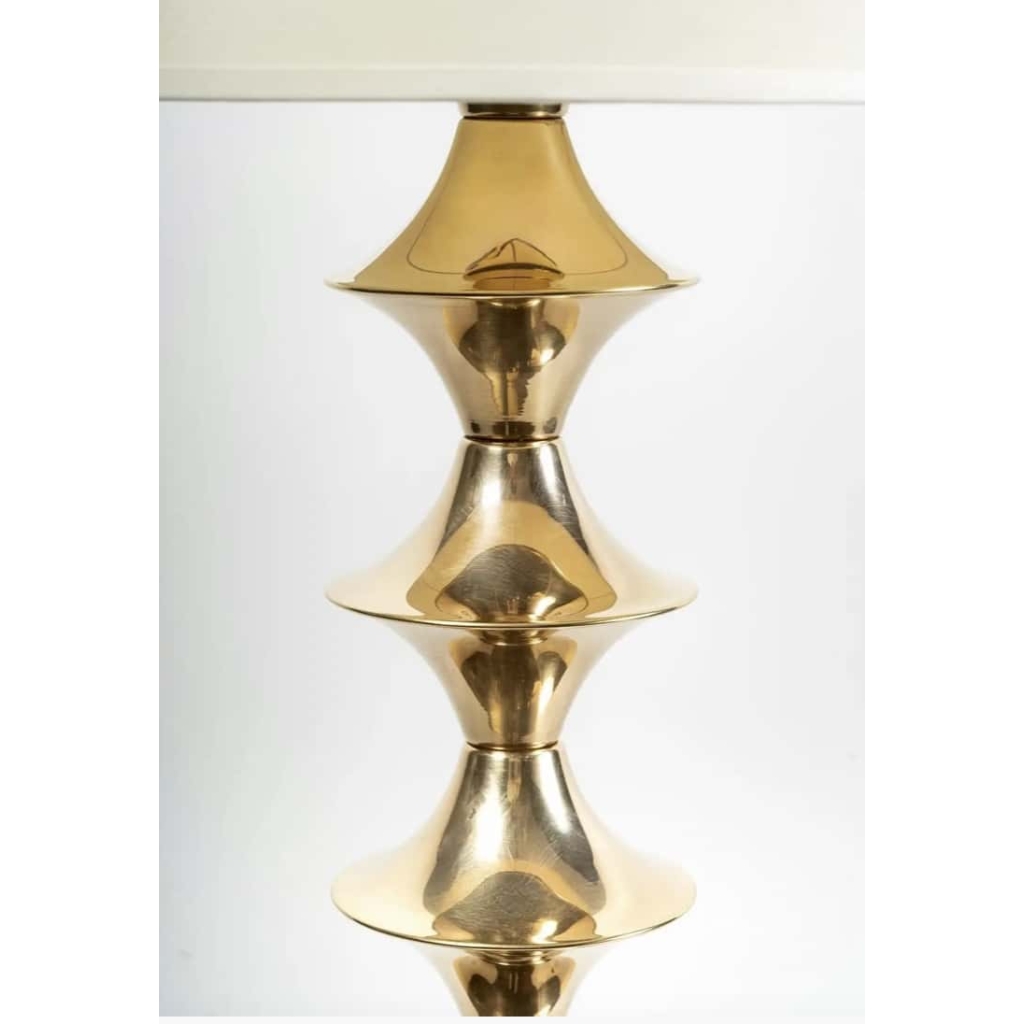 1960 Paire de lampadaires « Toupie »Suédois | Biron 1960 Paire de lampadaires "Toupie"Suédois