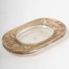 Cendrier « Médicis » verre blanc patiné sépia de René LALIQUE | Biron |||||||