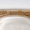 Cendrier « Médicis » verre blanc patiné sépia de René LALIQUE | Biron Cendrier "Médicis" verre blanc patiné sépia de René LALIQUE