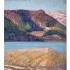 CHARRETON Victor Ecole Française 20è Siècle Lac D’auvergne Huile Signée Certificat d’authenticité | Biron CHARRETON Victor Ecole Française 20è Siècle Lac D’auvergne Huile Signée