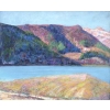 CHARRETON Victor Ecole Française 20è Siècle Lac D’auvergne Huile Signée Certificat d’authenticité | Biron CHARRETON Victor Ecole Française 20è Siècle Lac D’auvergne Huile Signée