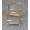 1950/70′ Paire de Porte Revues Style Maison Baguès Modèle Bambou en Laiton Poli | Biron 1950/70′ Paire de Porte Revues Style Maison Baguès Modèle Bambou en Laiton Poli