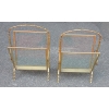 1950/70′ Paire de Porte Revues Style Maison Baguès Modèle Bambou en Laiton Poli | Biron 1950/70′ Paire de Porte Revues Style Maison Baguès Modèle Bambou en Laiton Poli