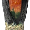 Vase verre multicouche dégagé à l’acide vert et orange de DAUM NANCY | Biron Vase verre multicouche dégagé à l'acide vert et orange de DAUM NANCY