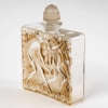 Flacon « Elégance » verre blanc patiné sépia de René LALIQUE pour D’Orsay | Biron Flacon "Elégance" verre blanc patiné sépia de René LALIQUE pour D'Orsay