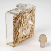 Flacon « Elégance » verre blanc patiné sépia de René LALIQUE pour D’Orsay | Biron Flacon "Elégance" verre blanc patiné sépia de René LALIQUE pour D'Orsay