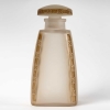 Flacon « Fleurettes » verre blanc patiné sépia de René LALIQUE | Biron |||||||