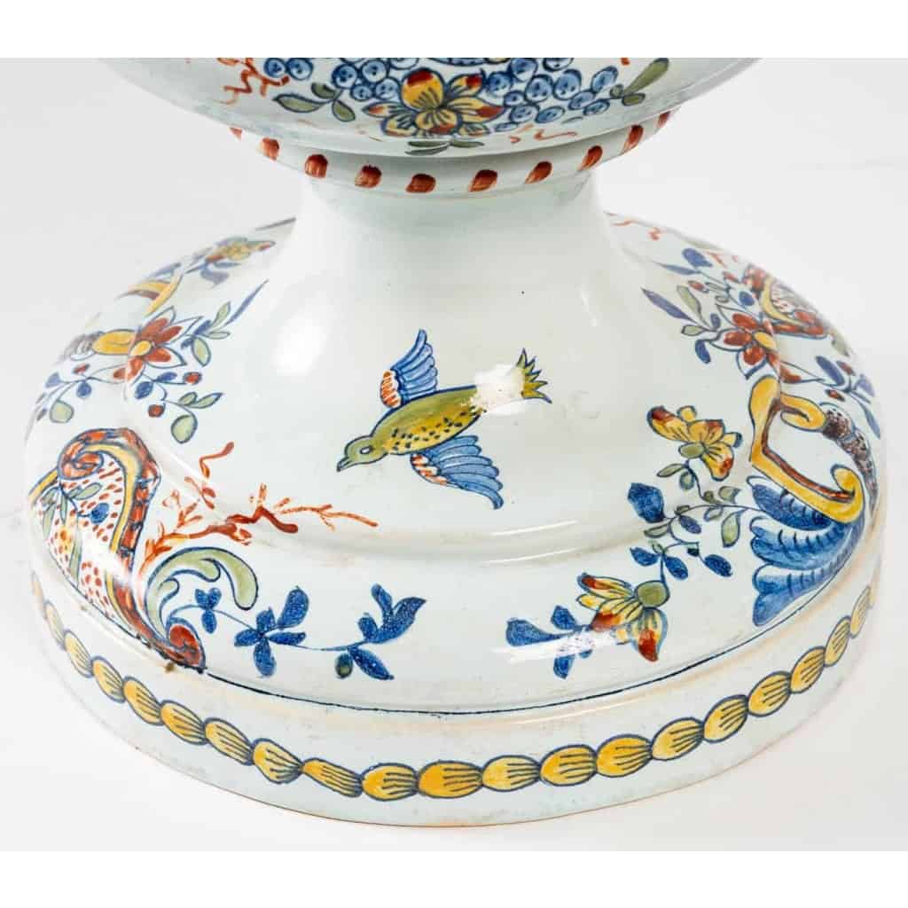 Pot couvert Delft polychrome, XVIIIème siècle | Biron Pot couvert Delft polychrome, XVIIIème siècle