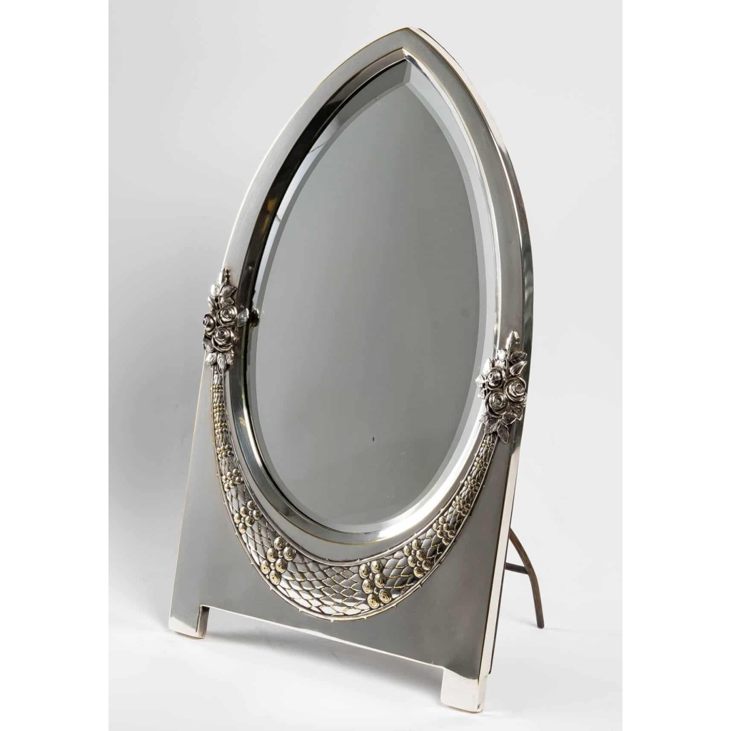 Miroir de table d’époque art nouveau, 1920 | Biron Miroir de table d'époque art nouveau, 1920