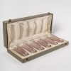 Suite de Gobelets « Six Figurines » verre blanc patiné rose de René LALIQUE – 6 pièces en coffret | Biron Suite de Gobelets "Six Figurines" verre blanc patiné rose de René LALIQUE - 6 pièces en coffret