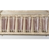 Suite de Gobelets « Six Figurines » verre blanc patiné rose de René LALIQUE – 6 pièces en coffret | Biron Suite de Gobelets "Six Figurines" verre blanc patiné rose de René LALIQUE - 6 pièces en coffret