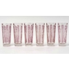 Suite de Gobelets « Six Figurines » verre blanc patiné rose de René LALIQUE – 6 pièces en coffret | Biron Suite de Gobelets "Six Figurines" verre blanc patiné rose de René LALIQUE - 6 pièces en coffret