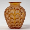 Vase « Laiterons » verre blanc patiné blanc de René LALIQUE | Biron |||||||