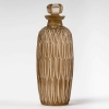 Flacon « Petites Feuilles » verre blanc patiné sépia de René LALIQUE | Biron |||||