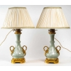 Une paire de lampes céladon, manufacture de Sèvres 1850 | Biron Une paire de lampes céladon, manufacture de Sèvres 1850