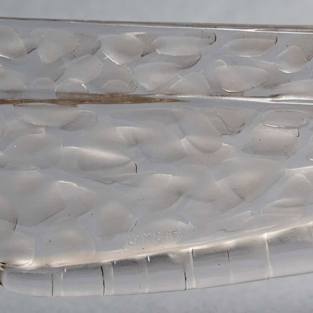Mascotte Automobile « Petite Libellule » verre blanc de René LALIQUE | Biron Mascotte Automobile "Petite Libellule" verre blanc de René LALIQUE