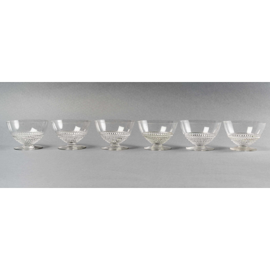 Service « Nippon » verre blanc de René LALIQUE | Biron Service "Nippon" verre blanc de René LALIQUE