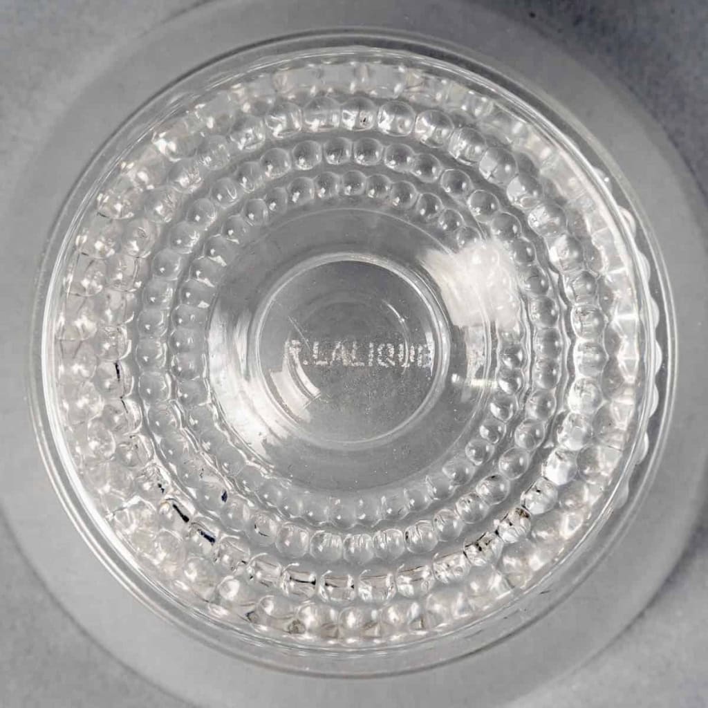 Service « Nippon » verre blanc de René LALIQUE | Biron Service "Nippon" verre blanc de René LALIQUE