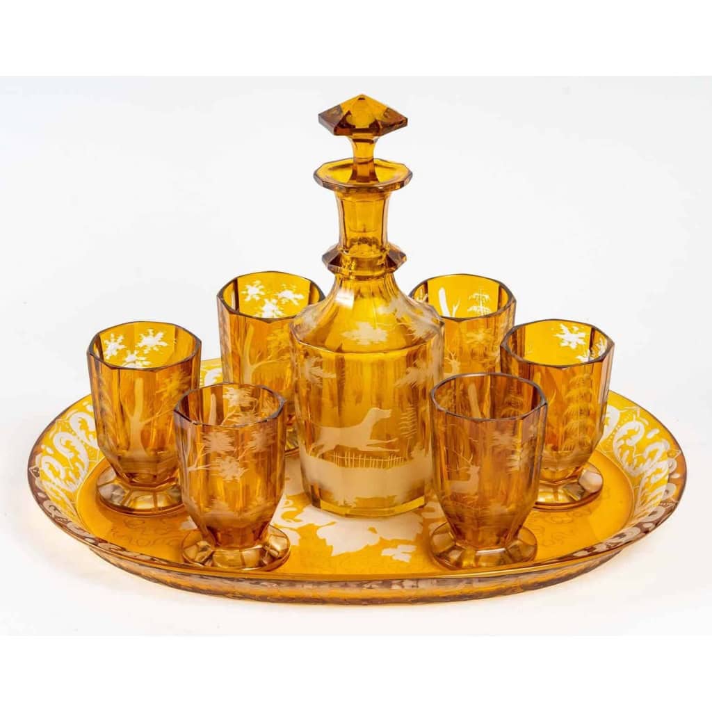 Ensemble de cristal de Bohême, XIXème siècle | Biron |||||||||