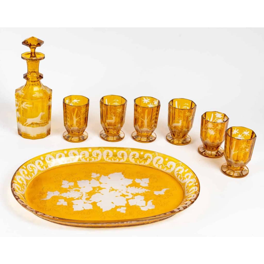 Ensemble de cristal de Bohême, XIXème siècle | Biron Ensemble de cristal de Bohême, XIXème siècle