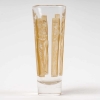 Suite de Gobelets « Six Figurines » verre blanc patiné sépia de René LALIQUE – 4 pièces | Biron Suite de Gobelets "Six Figurines" verre blanc patiné sépia de René LALIQUE - 4 pièces