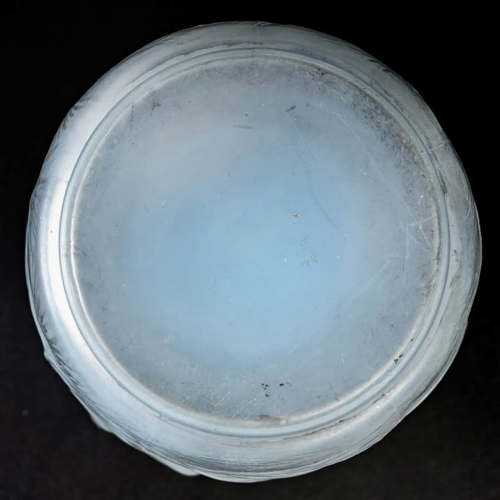 Brûle-Parfums « Sirènes » verre opalescent patiné gris de René LALIQUE | Biron Brûle-Parfums "Sirènes" verre opalescent patiné gris de René LALIQUE