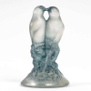 Presse-Papiers « Deux Tourterelles » verre blanc patiné bleu de René LALIQUE | Biron |||||||