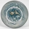 Presse-Papiers « Deux Tourterelles » verre blanc patiné bleu de René LALIQUE | Biron Presse-Papiers "Deux Tourterelles" verre blanc patiné bleu de René LALIQUE