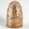 Brûle Parfums « Boutons D’Or » verre blanc patiné sépia de René LALIQUE pour les Lampes Berger | Biron |||||||