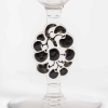 Suite de 6 Verres à Liqueur « Thionville » verre blanc émaillé noir de René LALIQUE – 6 pièces | Biron Suite de 6 Verres à Liqueur "Thionville" verre blanc émaillé noir de René LALIQUE - 6 pièces
