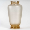 Vase « Frise Aigles » verre blanc patiné sépia de René LALIQUE | Biron ||||||||
