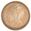 Boite « Ambre Indien » verre blanc patiné sépia de René LALIQUE pour Volnay | Biron |||||||