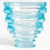 Vase « Saint-Marc » verre blanc patiné bleu de René LALIQUE | Biron |||||||