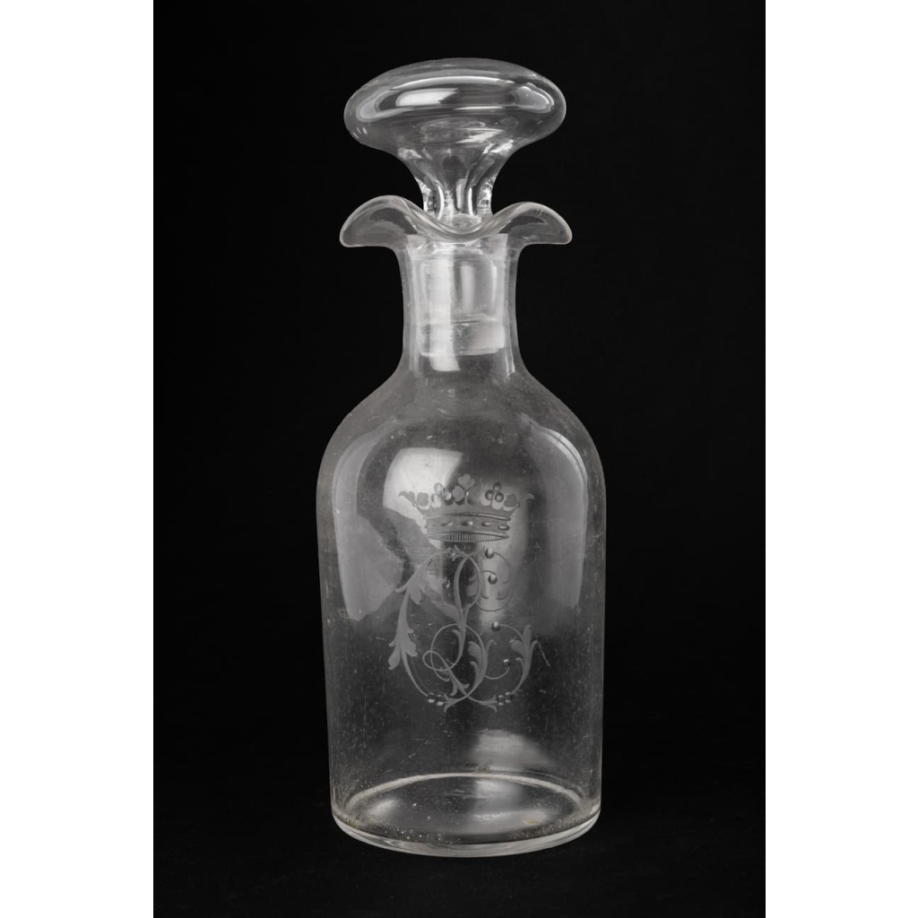 Orfèvre ODIOT – Huilier / Vinaigrier en argent massif/cristal fin XIXè | Biron Orfèvre ODIOT - Huilier / Vinaigrier en argent massif/cristal fin XIXè
