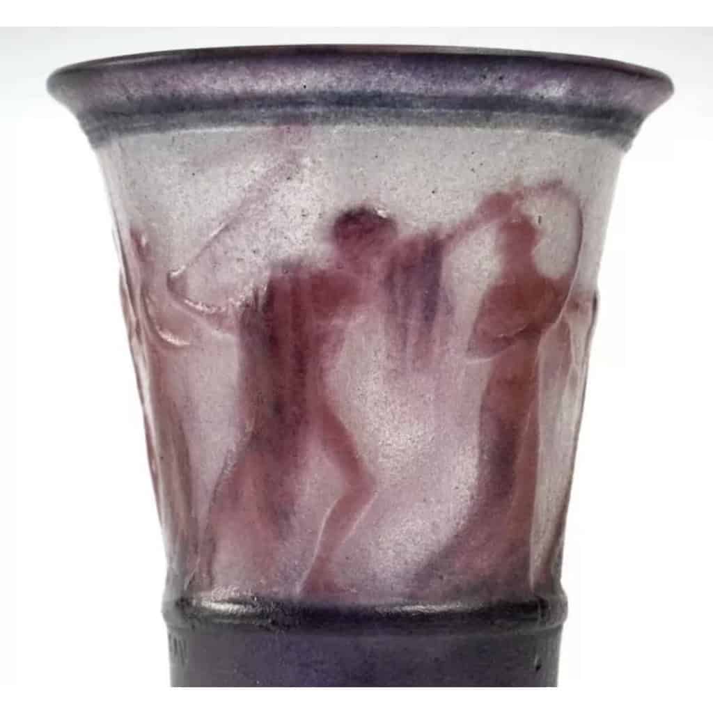 Vase « Personnages Grecs en Frise » pâte de verre de Gabriel ARGY-ROUSSEAU | Biron Vase "Personnages Grecs en Frise" pâte de verre de Gabriel ARGY-ROUSSEAU