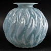 Vase « Marisa » verre opalescent patiné bleu de René LALIQUE | Biron ||||||||