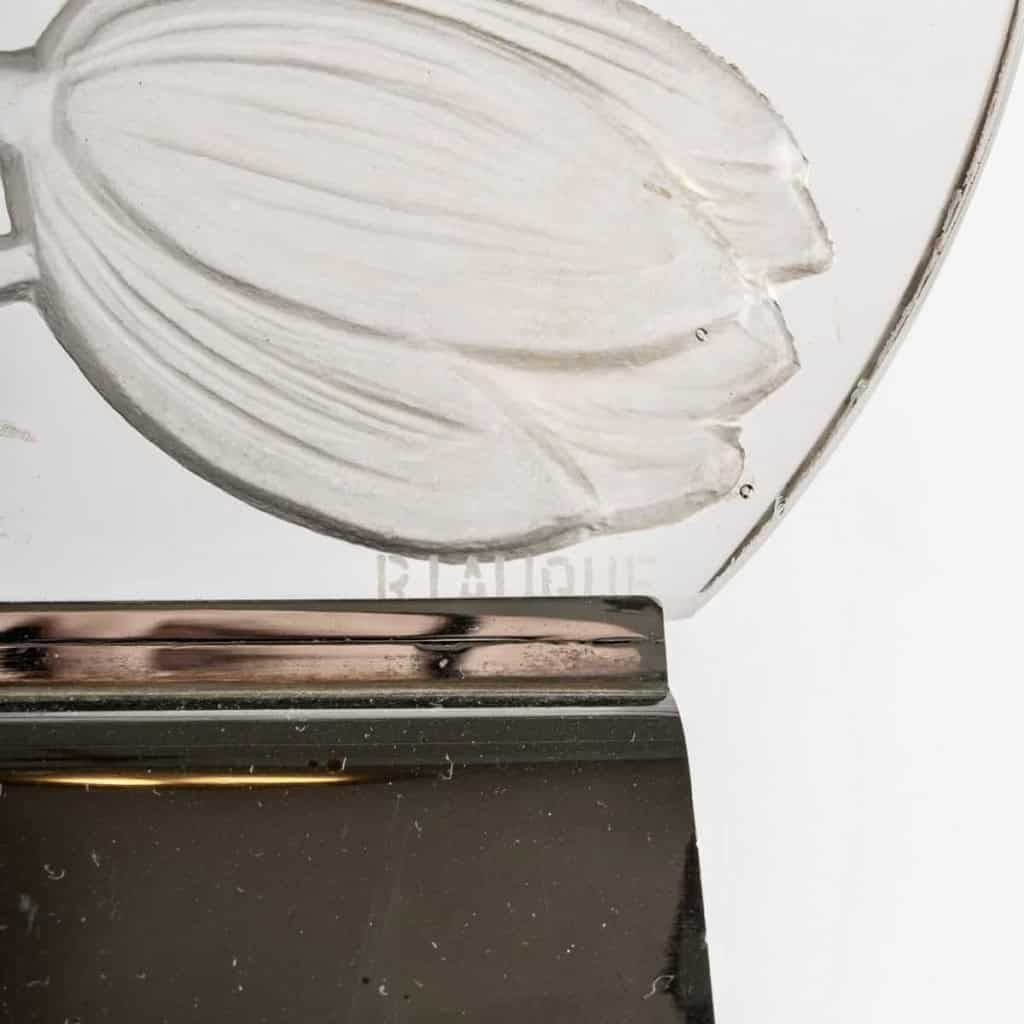 Surtout Décoratif « Tulipes » verre blanc de René LALIQUE | Biron Surtout Décoratif "Tulipes" verre blanc de René LALIQUE