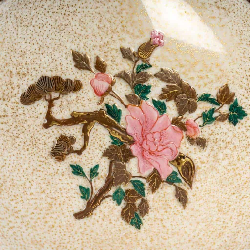Gourde plate « Hooh Flask », Royal Worcester 1874 | Biron Gourde plate "Hooh Flask", Royal Worcester 1874