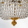 Suspension en bronze doré et cristal, XIXème siècle | Biron Suspension en bronze doré et cristal, XIXème siècle