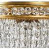 Suspension en bronze doré et cristal, XIXème siècle | Biron Suspension en bronze doré et cristal, XIXème siècle