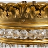 Suspension en bronze doré et cristal, XIXème siècle | Biron Suspension en bronze doré et cristal, XIXème siècle